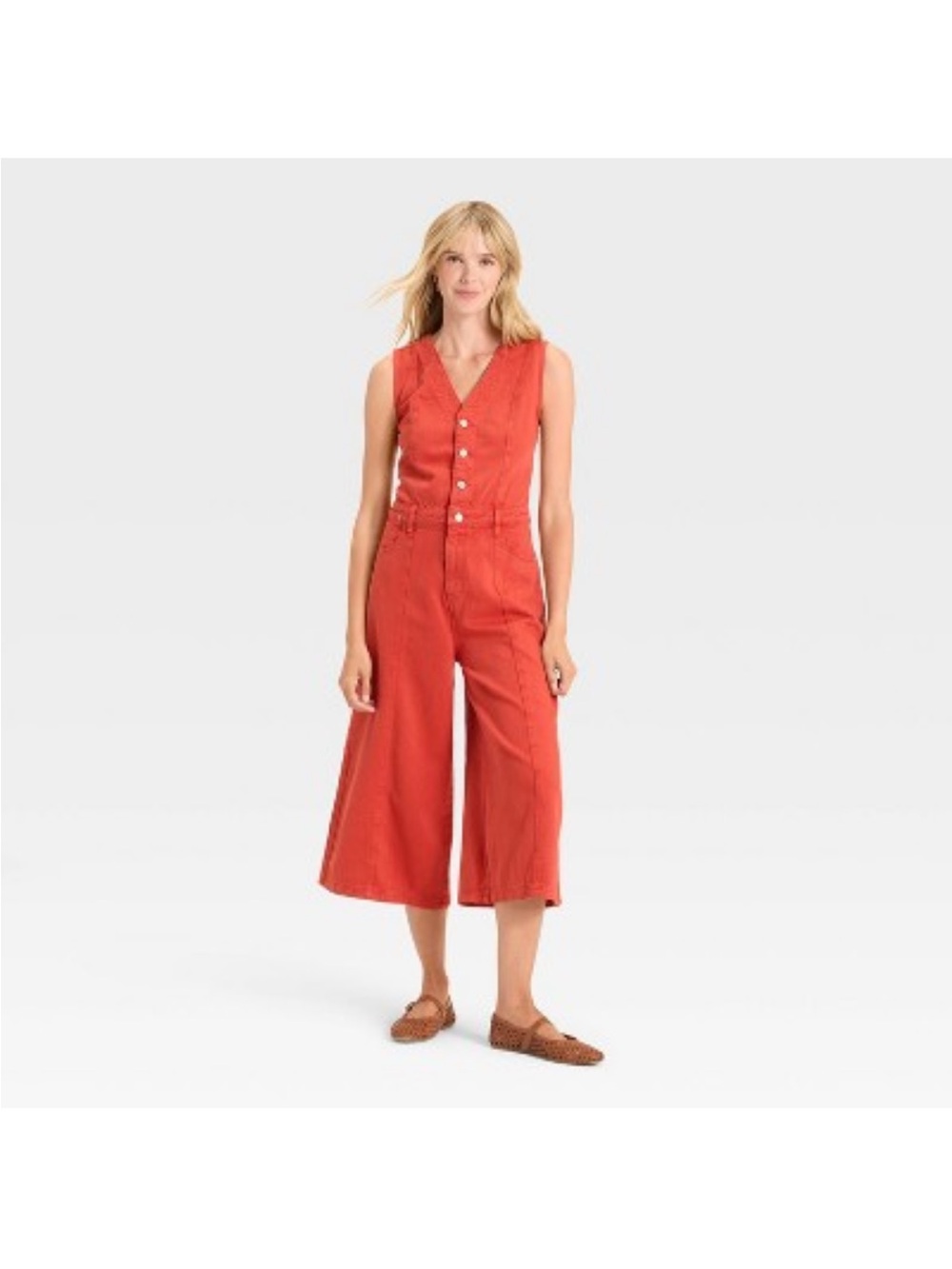 Women's Cropped Sleeveless Jumpsuit - Universal Thread